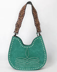 American Darling Hobo Suede Hand Tooled Genuine Leather Women Bag Western Handbag Purse