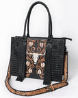 American Darling Tote Hand Tooled Saddle Blanket Genuine Leather Women Bag Western Handbag Purse