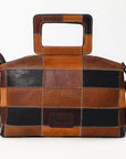 OHLAY OHZX126 Briefcase Genuine Leather Women Bag Western Handbag Purse