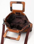 OHLAY OHZX126 Briefcase Genuine Leather Women Bag Western Handbag Purse
