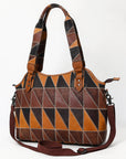 OHLAY OHZX129 Tote Genuine Leather Women Bag Western Handbag Purse