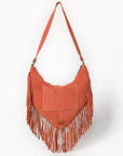 American Darling Small Crossbody Suede Genuine Leather Women Bag Western Handbag Purse|
