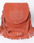 American Darling Crossbody Genuine Suede Leather women bag western handbag purse