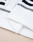 Clare Contrast Stitching Oversize Sweatshirt
