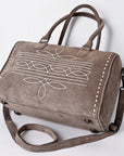 American Darling Tooled Leather Western Travel Duffel Bag
