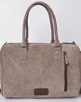 American Darling Duffel Genuine Suede Leather women's bag, western handbag, purse| handbag | Hand tooled purse