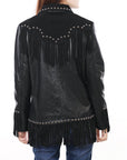 American Darling ADJKT048 Genuine Suede leather Women shirt jacket dress ladies girl