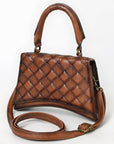 American Darling Western Cross Body Genuine Leather Handbag Purse Wallet Bag For Women Girls Brown