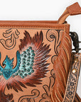 American Darling Crossbody Hand Tooled Genuine Leather women bag western handbag purse