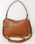 Never Mind Western Cross Body Genuine Leather Handbag Purse Wallet Bag For Women Girls