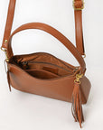Never Mind Western Cross Body Genuine Leather Handbag Purse Wallet Bag For Women Girls