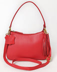 Never Mind Western Cross Body Genuine Leather Handbag Purse Wallet Bag For Women Girls