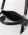 Never Mind Western Cross Body Genuine Leather Handbag Purse Wallet Bag For Women Girls