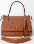 Never Mind Crossbody Fringes Genuine Leather Women Bag Western Handbag Purse
