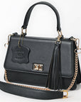 Never Mind Crossbody Fringes Genuine Leather Women Bag Western Handbag Purse