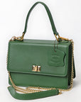 Never Mind Crossbody Genuine Leather Women Bag Western Handbag Purse