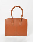 Never Mind Quilted Leather Tote Bag with Dual Handles