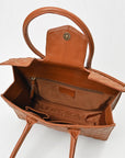 Never Mind Quilted Leather Tote Bag with Dual Handles