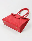 Never Mind Quilted Leather Tote Bag with Dual Handles
