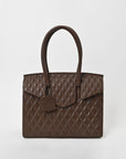 Never Mind Quilted Leather Tote Bag with Dual Handles