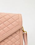 Never Mind Quilted Leather Crossbody Bag with Envelope Flap