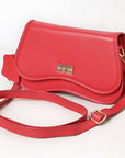 Never Mind Western Cross Body Genuine Leather Handbag Purse Wallet Bag For Women Girls
