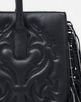 American Darling Tote Bag Beautifully Embosed Leather women