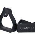HILASON 3 in Neck Western Horse Heavy Duty Iron Saddle Stirrups Pair