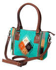 American Darling Tote Saddle Blanket Genuine Leather women bag western handbag purse