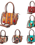 American Darling Tote Saddle Blanket Genuine Leather women bag western handbag purse