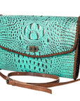 American Darling Coin Purse Crocodile embossed Genuine Leather women bag western handbag purse