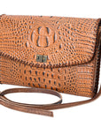 American Darling Coin Purse Crocodile embossed Genuine Leather women bag western handbag purse