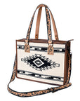 American Darling ADBG1033A Tote Saddle Blanket Genuine Leather women bag western handbag purse