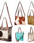 American Darling Tote Hair-On Genuine Leather women bag western handbag purse