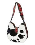 American Darling Hobo Hand Tooled Hair-On Genuine Leather women bag western handbag purse