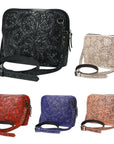 American Darling Cross Body Hand Tooled Genuine Leather women bag western handbag purse