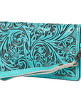 American Darling Clutch Hand Tooled Genuine Leather women bag western handbag purse