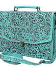 American Darling BRIEFCASE Hand Tooled Genuine Leather women bag western handbag purse
