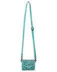 American Darling Wallet Hand Tooled Genuine Leather Women Bag Western Handbag Purse