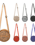 American Darling Canteen Hand Tooled Genuine Leather Women Bag Western Handbag Purse