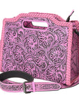 Clutch Hand Tooled Genuine Leather women bag western handbag purse