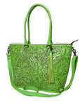 American Darling Tote Hand Tooled Genuine Leather Women Bag Western Handbag Purse