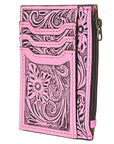 American Darling Card-Holder Hand Tooled Genuine Leather Women Bag Western Handbag Purse