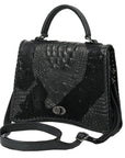 American Darling Tote Crocodile Embossed Genuine Leather Women Bag Western Handbag Purse