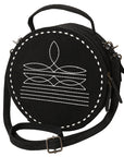 American Darling Canteen Genuine Suede Leather Women Bag Western Handbag Purse