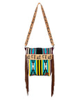 American Darling Large Crossbody Hand Tooled Saddle Blanket Genuine Leather Women Bag Western Handbag Purse