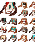 American Darling Cross Body Saddle Blanket Genuine Leather Women Bag Western Handbag Purse