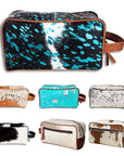 American Darling Hand Tooled Hair On Genuine Leather Women Bag Western Handbag Purse
