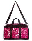 American Darling ADBG474BRWBK Duffel Hair On Genuine Leather Women Bag Western Handbag Purse