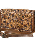 American Darling ORGANISER Upcycled Wool Genuine Leather women bag western handbag purse